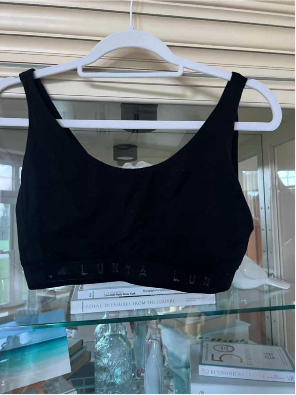 Women's Lunya Black Bra Size L Scoop New!